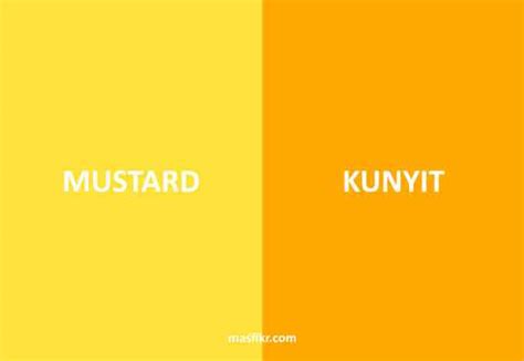 Karakteristik Warna Mustard