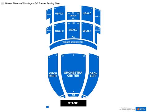Warner Theater Seating Chart