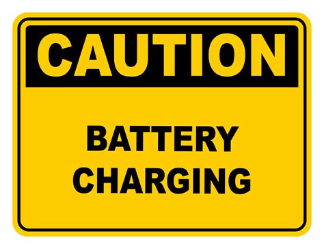 Warning signs battery