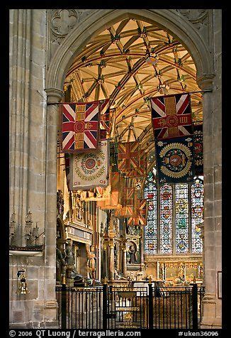 Warrior's Chapel with colours of the Princess of Wales Royal Regiment