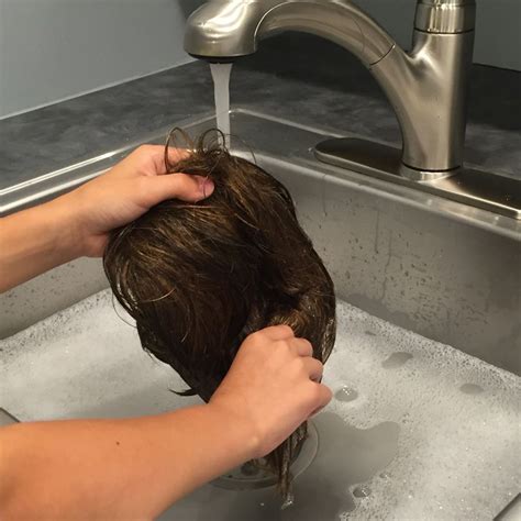 Washing wigs at home