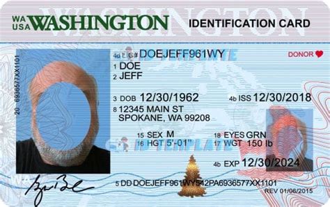 Washington Id Template