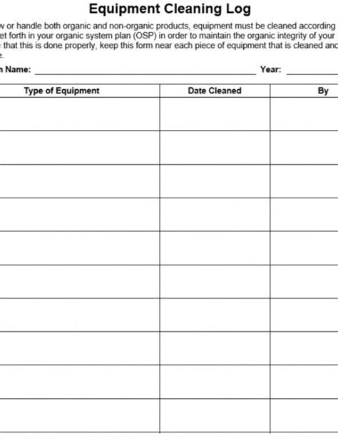 Water Damage Drying Log Template