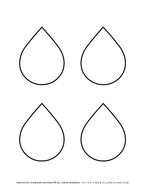 Water Drop Template