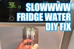 Water Flow Slow in Refrigerator