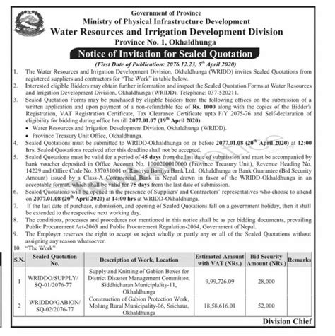 Water Resources and Irrigation Development Division Office Kanchanpur