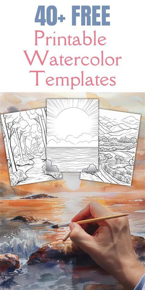 Watercolor Templates Free
