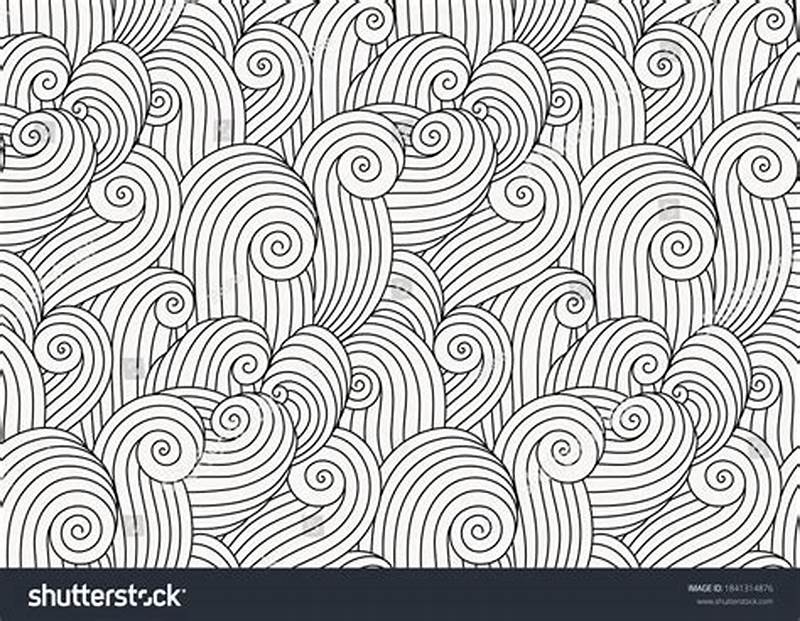 Wave Zentangle Pattern