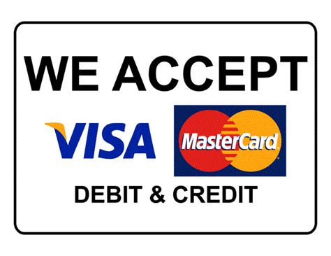 We Accept All Major Credit Cards Logo
