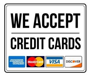 We Accept Credit Cards Sign PDF
