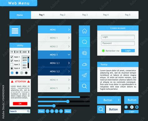 Web Menu Template