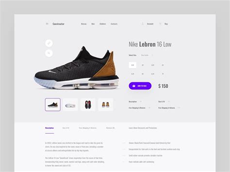 Website Product Page Template