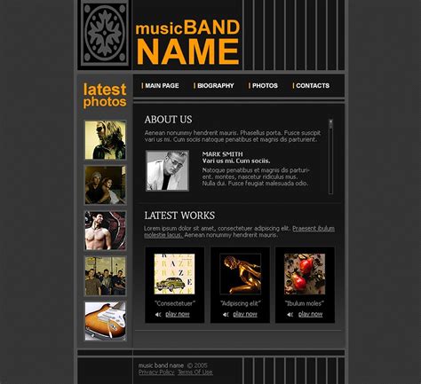 Website Template Band
