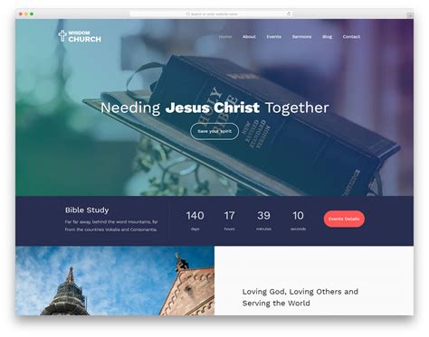 Website Template For Church
