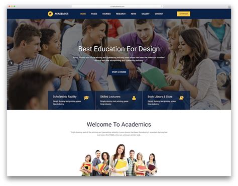 Website Template For Schools