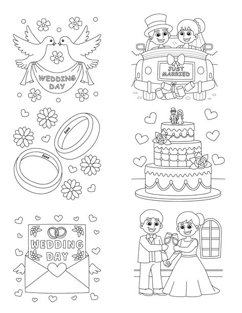 Wedding Coloring Pages Printable