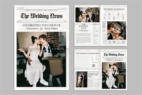 Wedding Newspaper Template