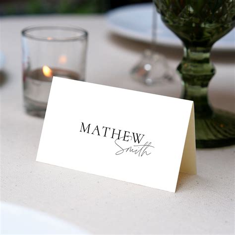 Wedding Place Card Template