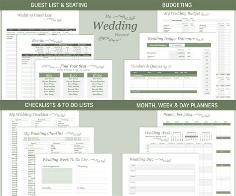 Wedding Planning Excel Template Free