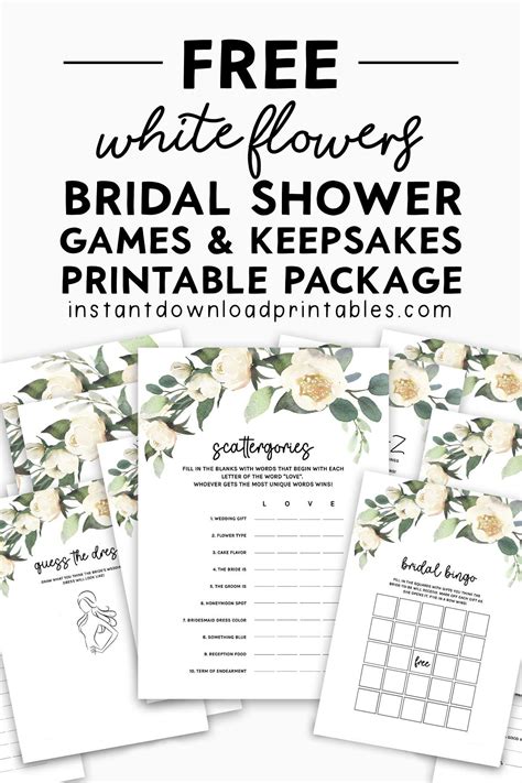 Wedding Shower Free Printables