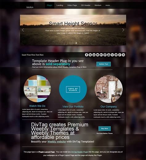 Weebly Theme Templates