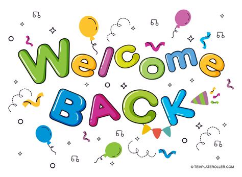 Welcome Back Template