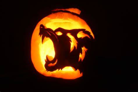 Werewolf Pumpkin Carving Template
