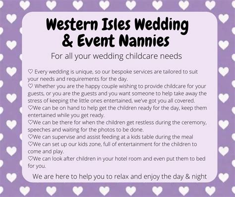 Western Isles Wedding Nannies