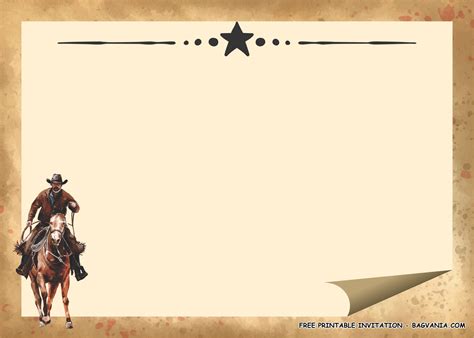 Western Themed Invitations Templates Free