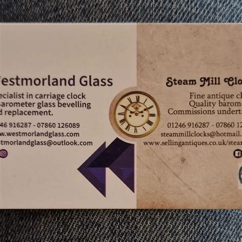 Westmorland Glass - Steam Mill Clocks