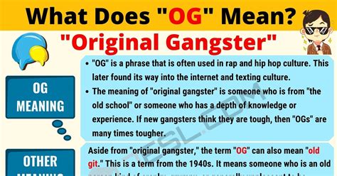 What Does Og Mean Slang