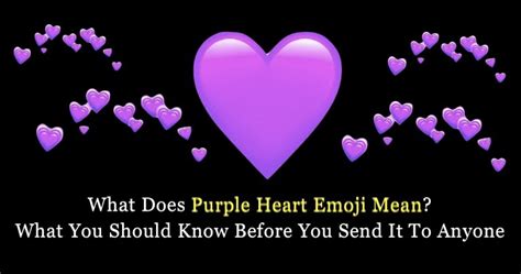 What Does a Purple Heart Emoji Mean