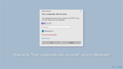 What Errors Do Bad Web Credentials Windows 1.0