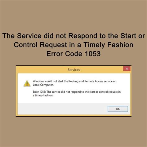 What Is Control Service Error