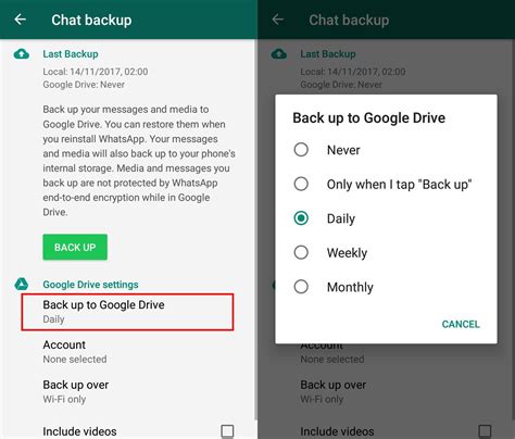 WhatsApp Backup