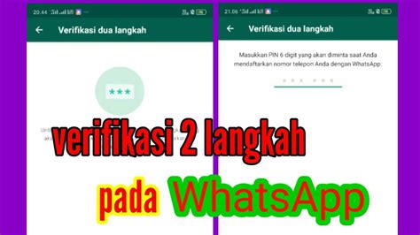 WhatsApp Verifikasi 2-Lapis