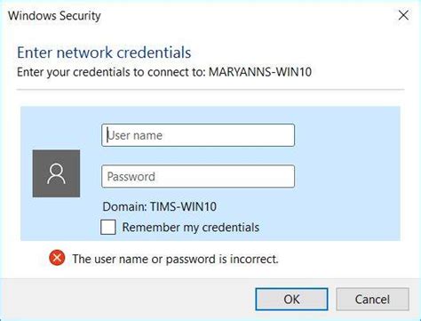 Where Are My Network Credentials Windows 1.0