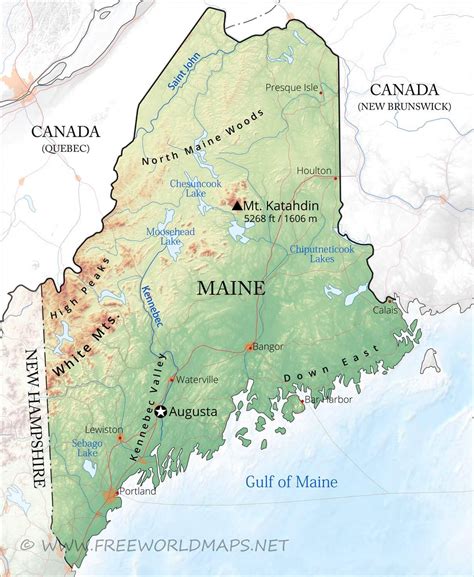 Where Is Maine On The Map