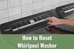 Whirlpool Washer Reset Button