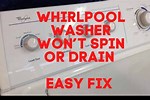 Whirlpool Washer Will Not Spin