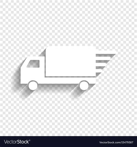White Delivery Truck Icon