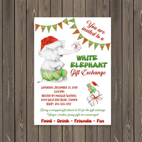White Elephant Template