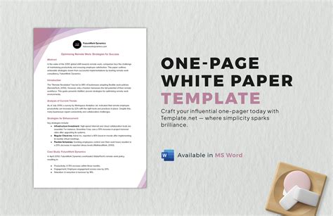 White Paper Format Template