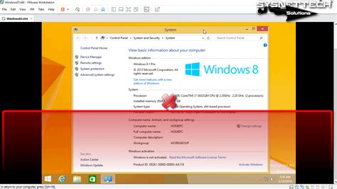 Windows 8 VMware