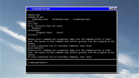 Windows 95 Command-Prompt