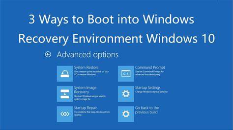Windows Recovery Environment