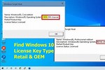 Windows to Check My Windows 10 License