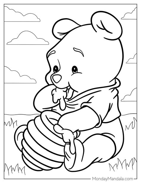Winnie The Pooh Printable Colouring Pages