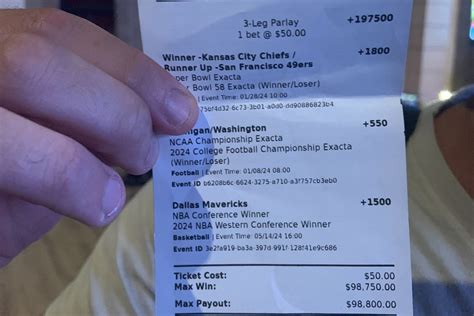 Winning Parlay Ticket