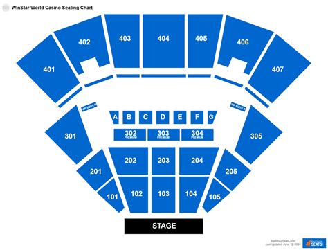 Winstar Seating Chart